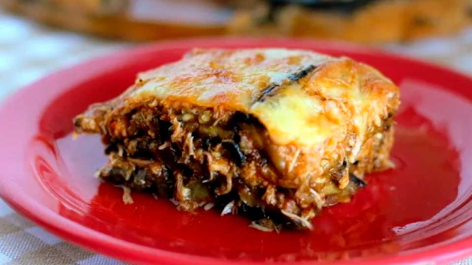 Lasanha de berinjela (sem massa – low carb)